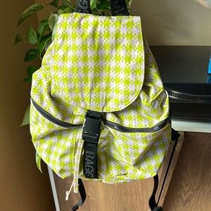 Baggu Sport Backpack pink pistachio gingham discontinued